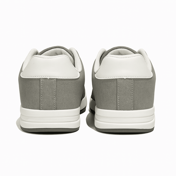 Mid Grey Stripped Sneaker Nawao.com