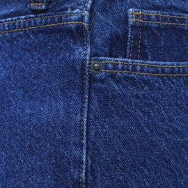 Mid Wash Basic 5 Pocket Standard Fit Jeans Indigo Nawao.com
