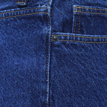 Mid Wash Basic 5 Pocket Standard Fit Jeans Indigo Nawao.com