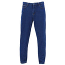 Mid Wash Basic 5 Pocket Standard Fit Jeans Indigo Nawao.com