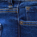 Mid Wash Basic 5 Pocket Straight Fit Jeans Indigo 34 Nawao.com