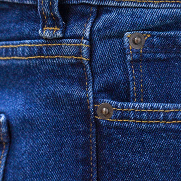 Mid Wash Basic 5 Pocket Straight Fit Jeans Indigo 34 Nawao.com