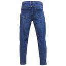 Mid Wash Basic 5 Pocket Straight Fit Jeans Indigo 34 Nawao.com