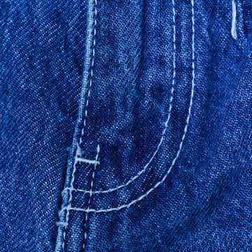 Mid Wash Blue Wide Leg Denim Jeans Nawao.com