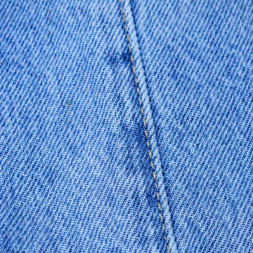 Mid Wash Blue Wide Leg Paneled Denim Jeans Nawao.com