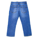 Mid Wash Slim Fit Biker Jeans Blue 6 7 Years Nawao.com