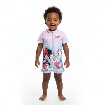 Minnie And Daisy Onesie Pale Pink Nawao.com