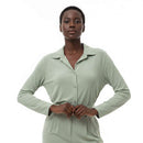 Mint Button Front Roll Up Sleeve Shirt Mint Nawao.com