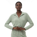 Mint Button Front Roll Up Sleeve Shirt Mint Nawao.com