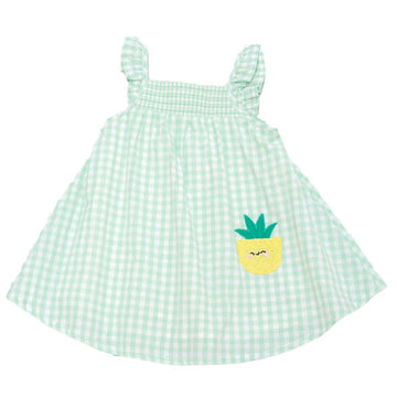 Mint Checks Dress Nawao.com
