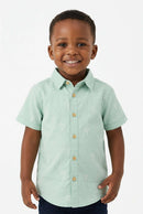 Mint Palm Aop Short Sleeve Shirt And T Shirt  Mint Nawao.com