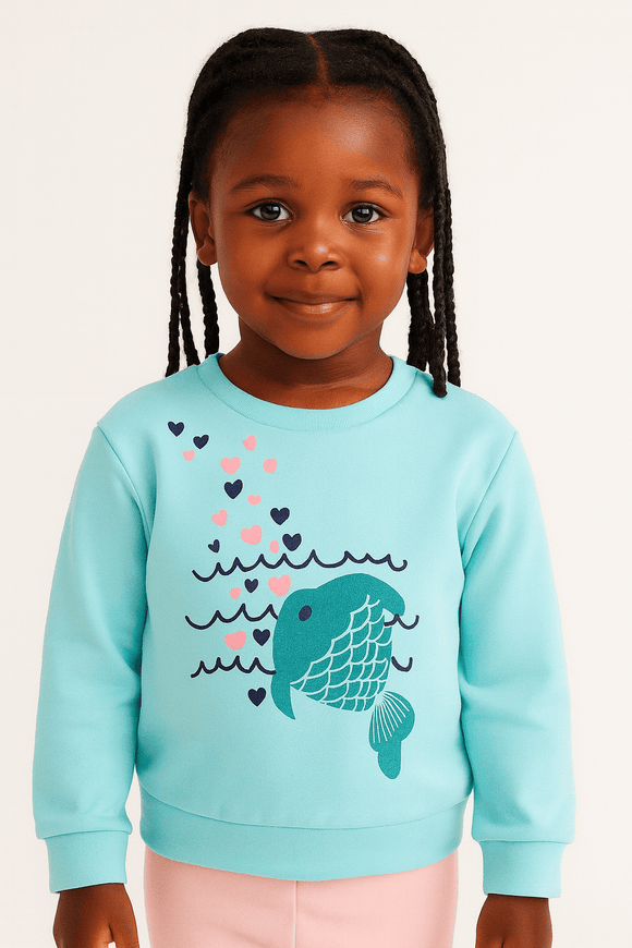 Mint Placement Print Sweatshirts Nawao.com