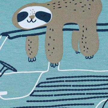 MINT SLOTH TSHIRT MINT Nawao.com