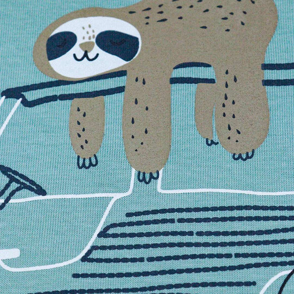 MINT SLOTH TSHIRT MINT Nawao.com