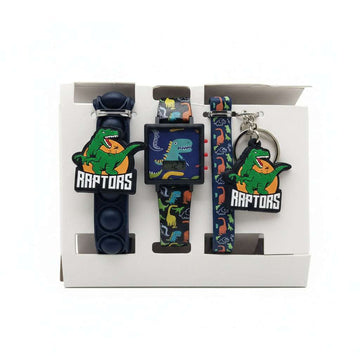 Multi Colour Character Printed Digital Watch Set Nawao.com
