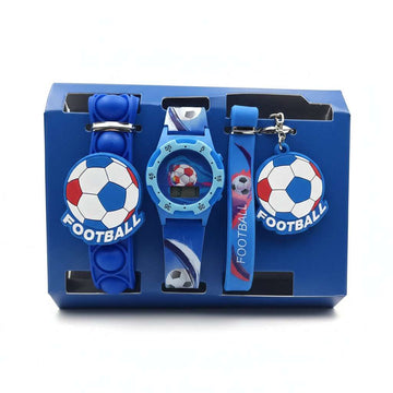 Multi Colour Character Printed Digital Watch Set Nawao.com