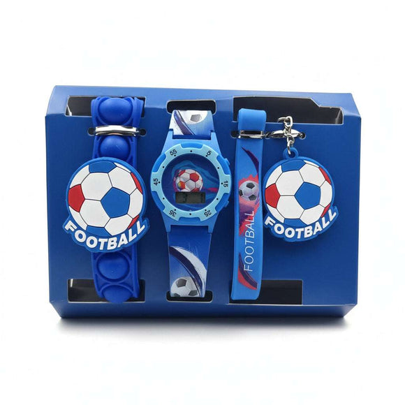 Multi Colour Character Printed Digital Watch Set Nawao.com