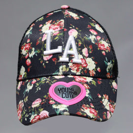 Multi Colour floral printed cap Nawao.com