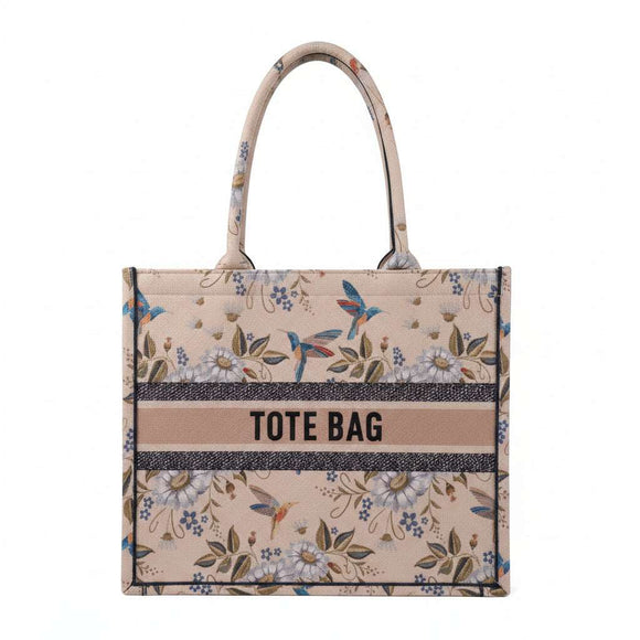Multicolour Printed Tote Bag Nawao.com
