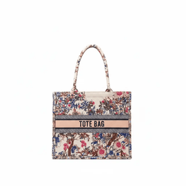 Multicolour Printed Tote Bag Nawao.com