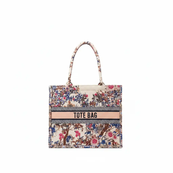 Multicolour Printed Tote Bag Nawao.com