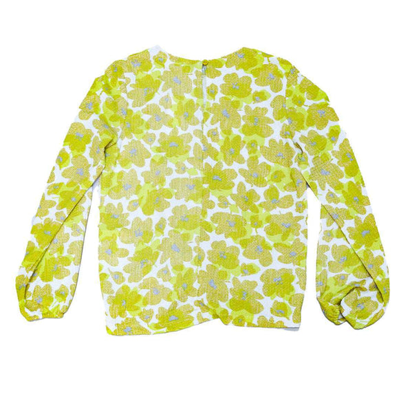 MUSTARD AOP L S FRONT KNOT TOP ASSORTED 11 12 YEARS Nawao.com