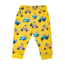 MUSTARD CAR PRINTED ACTIVE PANTS Nawao.com