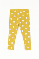 Mustard Floral All Over Print Leggings Mustard Nawao.com