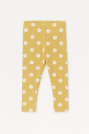 Mustard Floral All Over Print Leggings Mustard Nawao.com