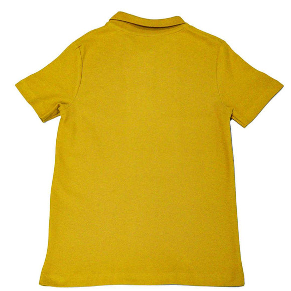 Mustard Regular Collar Zipneck Polo Mustard Nawao.com