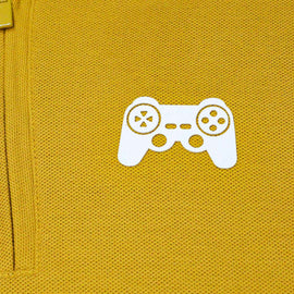 Mustard Regular Collar Zipneck Polo Mustard Nawao.com