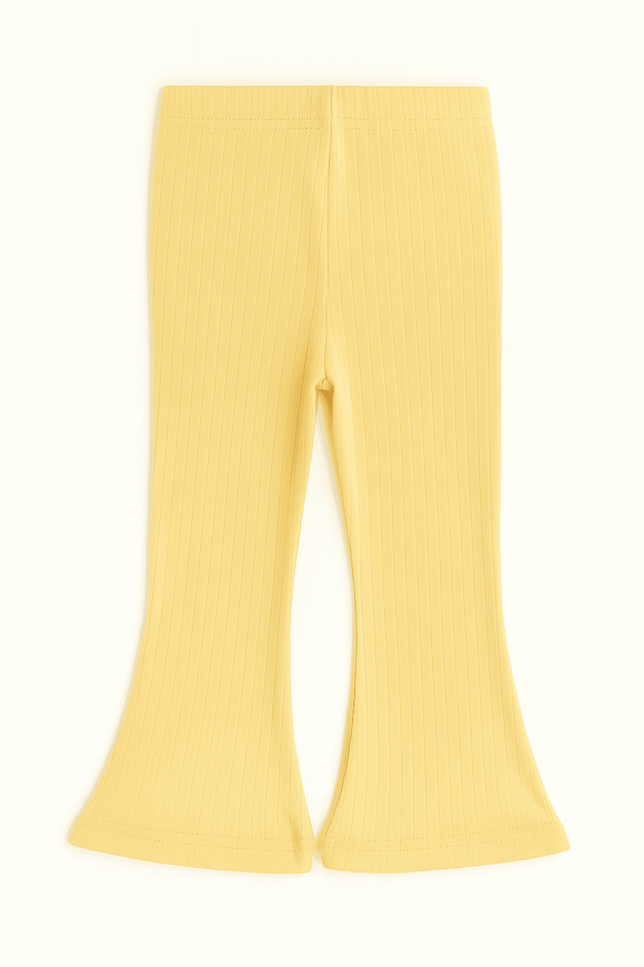Mustard Rhinestone Embellished Rib Leggings Yellow Nawao.com