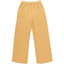 Mustered Wide Leg Elasticated Trousers Nawao.com