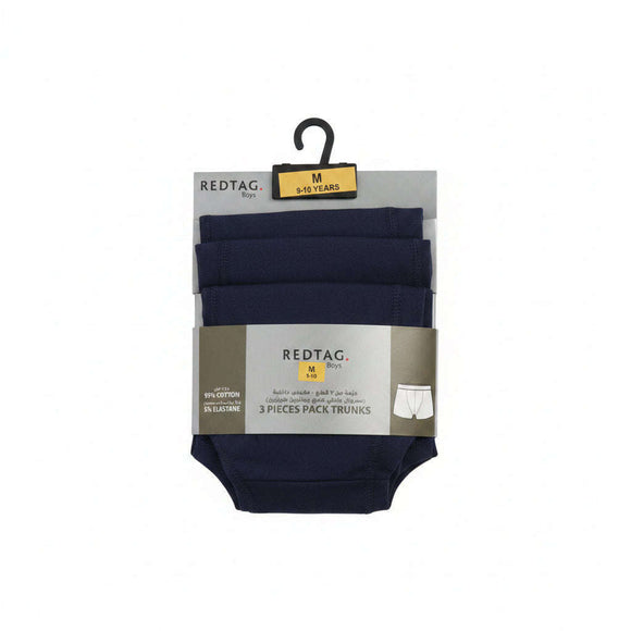 Navy 3 Pcs Pack Boxer Shorts Assorted Small Nawao.com