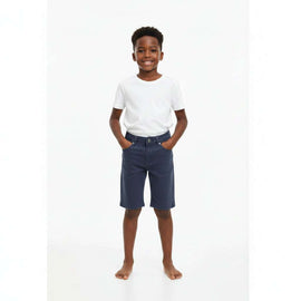 Navy 5 Pocket Denim Shorts Navy Nawao.com