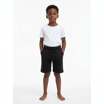 Navy Basic Shorts Black Nawao.com
