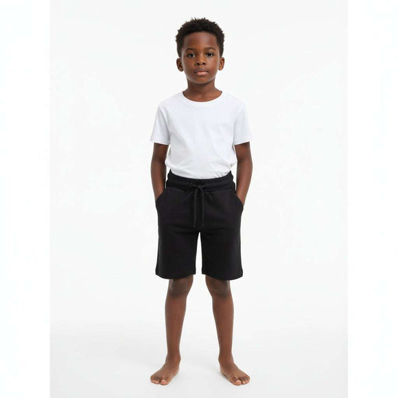 Navy Basic Shorts Black Nawao.com