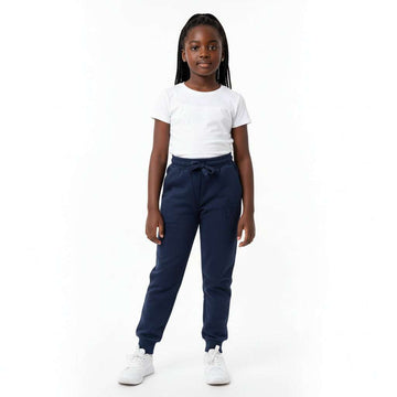 Navy Basic Track Pants Navy Nawao.com