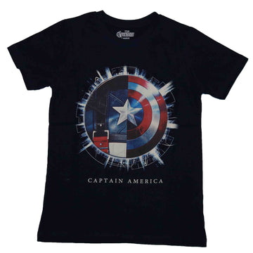 Navy Captain America Tee Navy Nawao.com