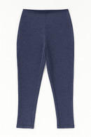 Navy Contrast Tape With Side Bottom Slit Nawao.com