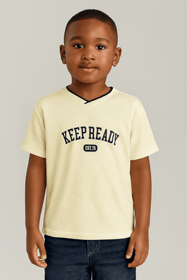 Navy cream Baseball Tee Assorted Nawao.com