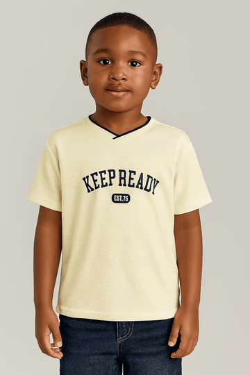 Navy cream Baseball Tee Assorted Nawao.com