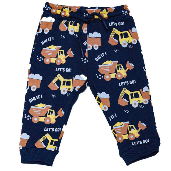NAVY DIGGER PRINTED ACTIVE PANTS NAVY 18 24 MONTHS Nawao.com