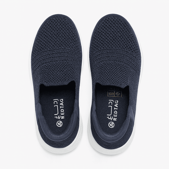 Navy Easy Slip On Shoes Nawao.com