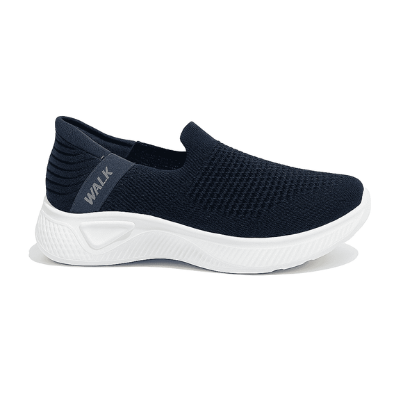 Navy Easy Slip On Shoes Nawao.com