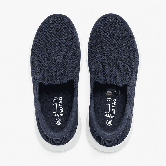 Navy Easy Slip On Shoes Nawao.com
