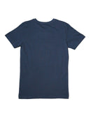 Navy Elephant Emboss Animal Print Tee Nawao.com