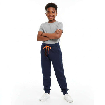 Navy Embossed Active Pants Navy Nawao.com