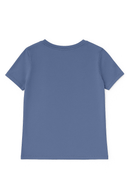 Navy Floral Printed T Shirt Nawao.com