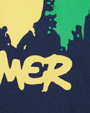 Navy Gamer Short Sleeve Graphic Tee Nawao.com